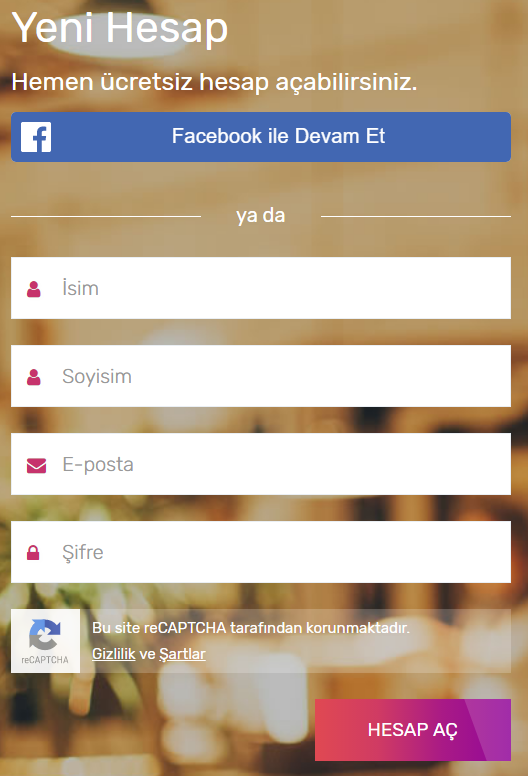 Papara Kayıt Formu