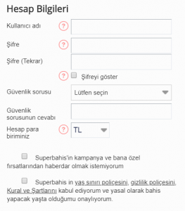Süperbahis Üyelik Adım 3